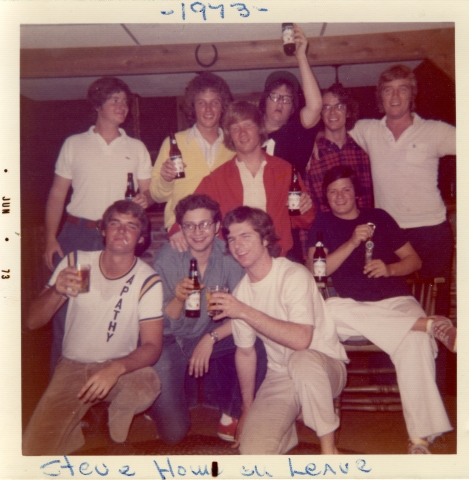 Harrys basement parties! Home on leave from Navy (May 18, 1973)