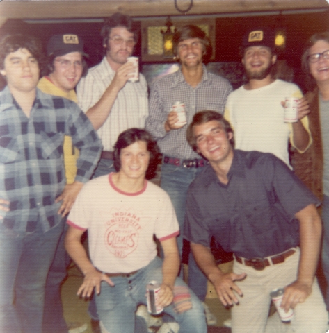 Back Home Party for Harry (Harrisons basement) - May 1974